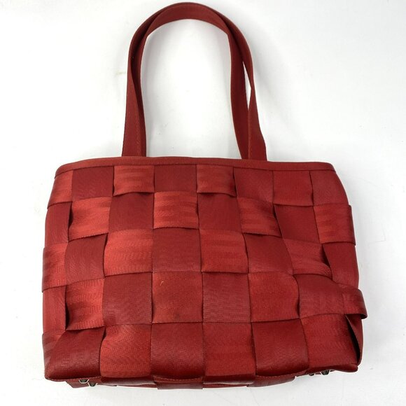 Harveys The Original Seatbelt Bag Purse Satchel Shoulder Red Y2K 11"x9" - Picture 4 of 9